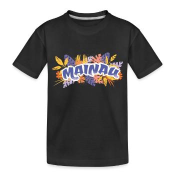 Mainau Bodensee Mainau Bodensee Geschenk Inspirati - Kinder Premium Bio T-Shirt - Schwarz - Vorne