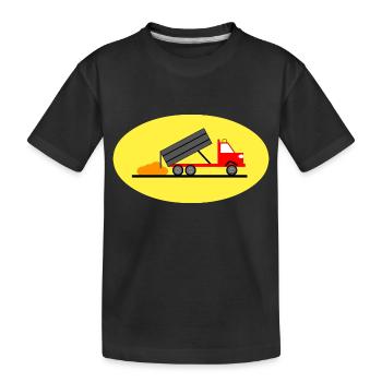 Camion - T-shirt bio Premium Enfant - noir - Devant
