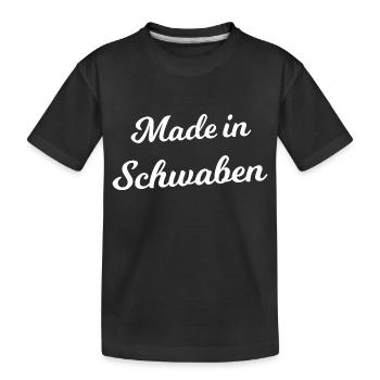 Made in Swabia - Kids' Premium Organic T-Shirt - black - Front