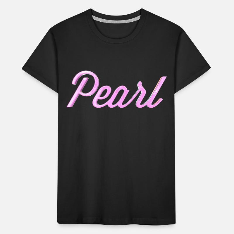 Pearl Stylized Text Kids' Premium Organic T-Shirt