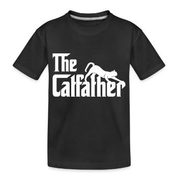 Journée du chat - T-shirt bio Premium Enfant - noir - Devant