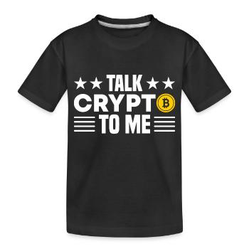 Crypto - T-shirt bio Premium Enfant - noir - Devant