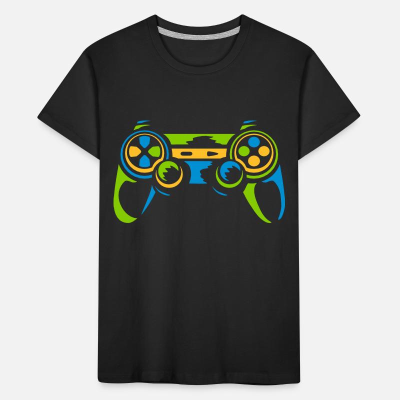 Colorful Controller Retro Console Kids' Premium Organic T-Shirt
