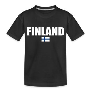 Finlande - T-shirt bio Premium Enfant - noir - Devant