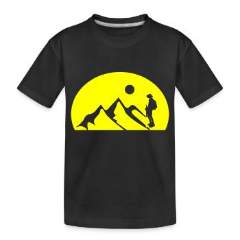 escalade - T-shirt bio Premium Enfant - noir - Devant