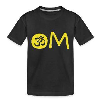 Om Chakra - Kinder Premium Bio T-Shirt - Schwarz - Vorne