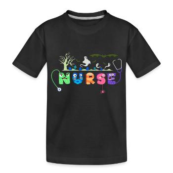 Halloween Nurse Nursing Cute Health Worker - T-shirt bio Premium Enfant - noir - Devant