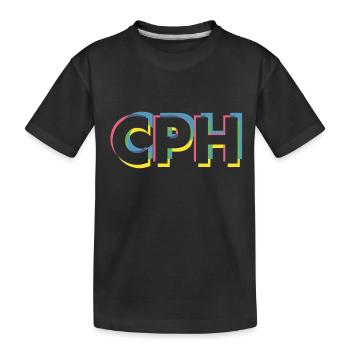 Copenhague - CPH - Copenhague - Dänemark - Danemark - T-shirt bio Premium Enfant - noir - Devant