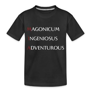 Mia - Kinder Premium Bio T-Shirt - Schwarz - Vorne