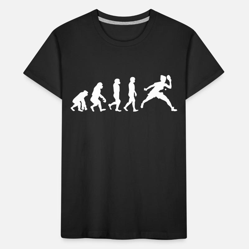 Ping Pong Table Tennis Paddle Player Evolution Kids' Premium Organic T-Shirt