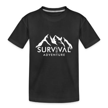 ill61 Survival Adventure - Kids' Premium Organic T-Shirt - black - Front