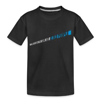 être âgé - T-shirt bio Premium Enfant - noir - Devant