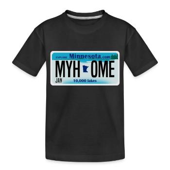 My Home Minnesota Design für stolze Minnesotaner - Kinder Premium Bio T-Shirt - Schwarz - Vorne