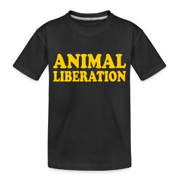 Animal liberation - T-shirt bio Premium Enfant - noir - Devant
