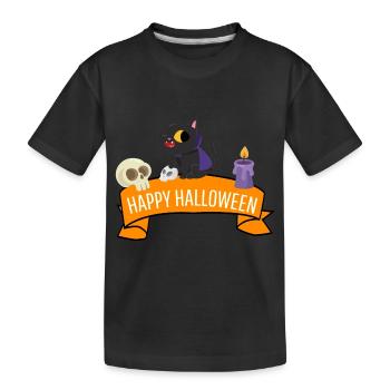 Cat Lovers Cats Costume Gift Halloween - Kids' Premium Organic T-Shirt - black - Front