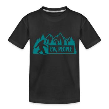 ew people Bigfoot Citation - T-shirt bio Premium Enfant - noir - Devant