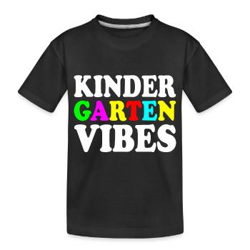 kindergarten vibes - T-shirt bio Premium Enfant - noir - Devant