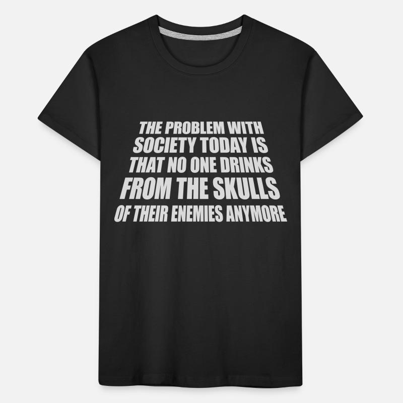 drinks from enemies skulls Kids' Premium Organic T-Shirt