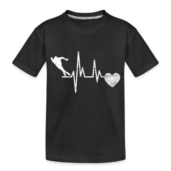 Patinage artistique Patinage sur glace Patinage artistique Patinage artistique - T-shirt bio Premium Enfant - noir - Devant