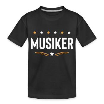 Musiker Beruf - Kinder Premium Bio T-Shirt - Schwarz - Vorne