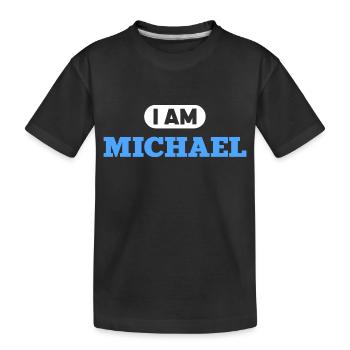 Michael Name Saying für stolze Michaels - Kinder Premium Bio T-Shirt - Schwarz - Vorne