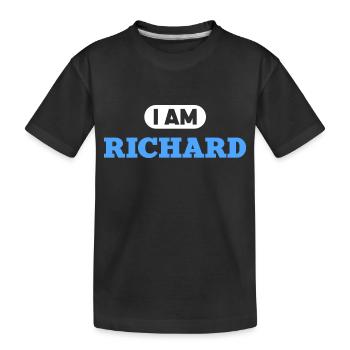 Richard Name Spruch für stolze Richards - Kinder Premium Bio T-Shirt - Schwarz - Vorne