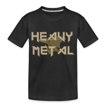 heavy metal - Kinder Premium Bio T-Shirt - Schwarz - Vorne