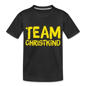 TEAM CHRISTKIND. Weihnachten Merry Christmas X-Mas - Kinder Premium Bio T-Shirt - Schwarz - Vorne