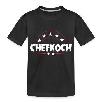 Chefkoch Kochen - Kinder Premium Bio T-Shirt - Schwarz - Vorne