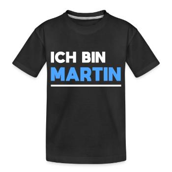 Martin Name Spruch für stolze Martins - Kinder Premium Bio T-Shirt - Schwarz - Vorne