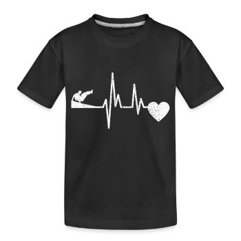 Parkour Läufer Parkourläufer Geschenk Extremsport - Kinder Premium Bio T-Shirt - Schwarz - Vorne