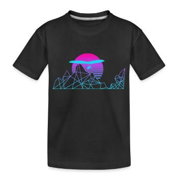 Hanggleiter Drachenflieger Deltasegler - Kinder Premium Bio T-Shirt - Schwarz - Vorne