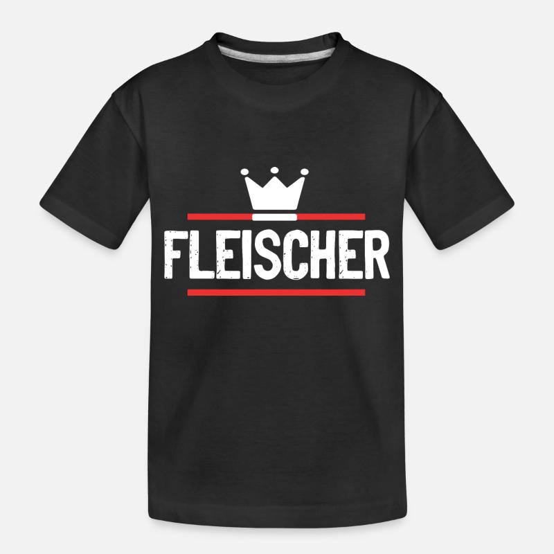 Fleischer Beruf - Kinder Premium Bio T-Shirt - Schwarz