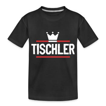 Tischler Beruf - Kinder Premium Bio T-Shirt - Schwarz - Vorne