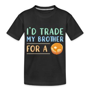 Crêpe - T-shirt bio Premium Enfant - noir - Devant