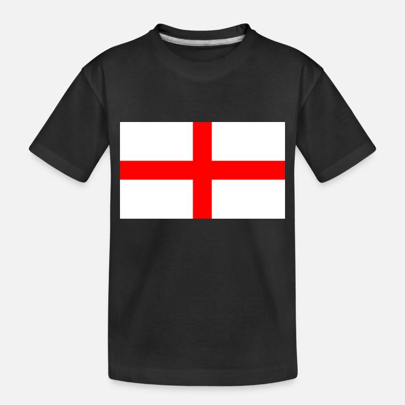 Saint George Drapeau de l’Angleterre - T-shirt bio Premium Enfant - noir