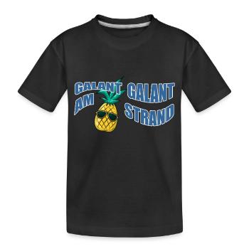 Gallant galant sur la plage - T-shirt bio Premium Enfant - noir - Devant