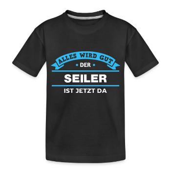 Seiler Design für stolze Handwerker - Kinder Premium Bio T-Shirt - Schwarz - Vorne