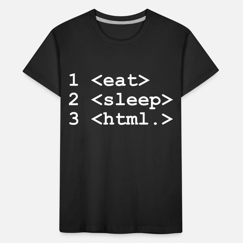 Manger du sommeil HTML T-shirt bio Premium Enfant