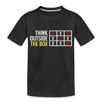 Sortir des sentiers battus - T-shirt bio Premium Enfant - noir - Devant
