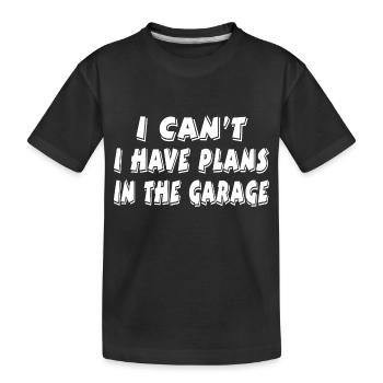 Garage - Kinder Premium Bio T-Shirt - Schwarz - Vorne