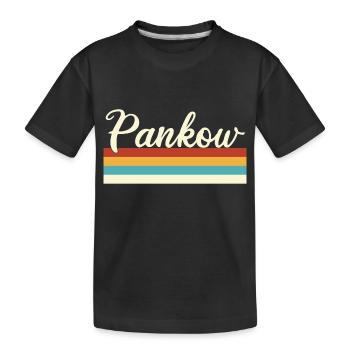 Pankow - Berlin - Retro - Vintage - Balken - Kinder Premium Bio T-Shirt - Schwarz - Vorne