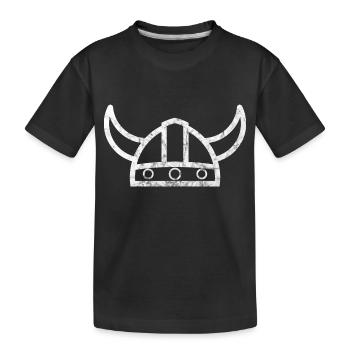 Casque Viking - T-shirt bio Premium Enfant - noir - Devant
