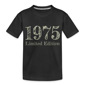 1975 - Kinder Premium Bio T-Shirt - Schwarz - Vorne