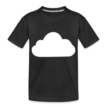 Weather Cloud Clouds Rain Sky Vector 10 - Kids' Premium Organic T-Shirt - black - Front