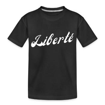 Liberté - T-shirt bio Premium Enfant - noir - Devant