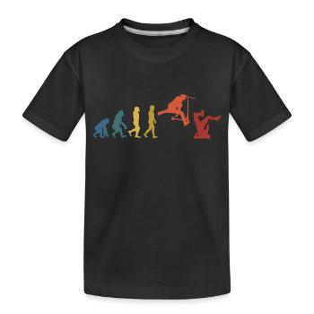 Scooter Evolution - Kinder Premium Bio T-Shirt - Schwarz - Vorne