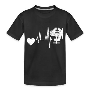 Charpentier Charpentier Planteur Artisan Menuiserie - T-shirt bio Premium Enfant - noir - Devant