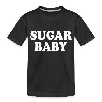 Sugar baby - Kids' Premium Organic T-Shirt - black - Front