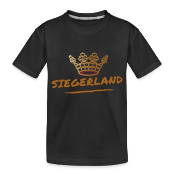 Siegerland - meine Heimat - Siegen - Wittgenstein - Kinder Premium Bio T-Shirt - Schwarz - Vorne